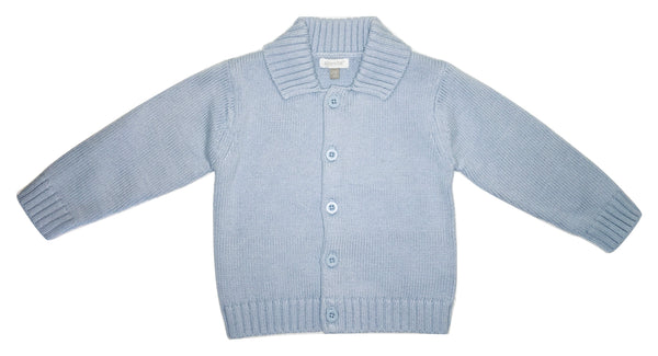 Absorba Baby Boys Light Blue Cardigan With Teddy on Back