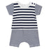 Absorba Baby Boys Blue and White Striped Romper