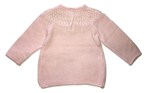 Absorba Baby Girls Pink Sweater With Front Bow