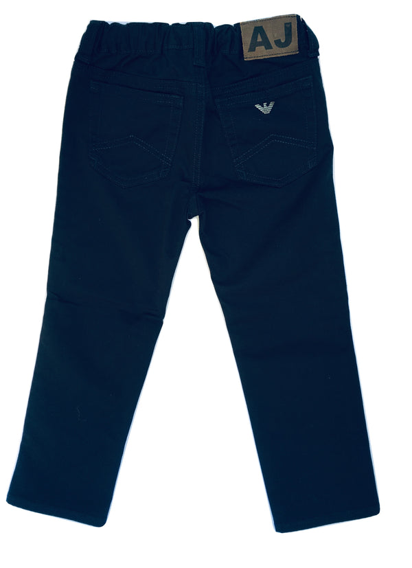 Amani Boys Navy Blue Trousers With Logo
