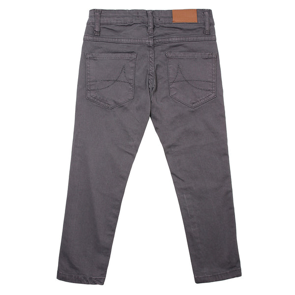 AYGEY Boys Slim Fit Grey Trousers