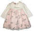 Blumarine Baby Girls Pink And White Ruffle Dress With Bow