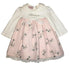 Blumarine Baby Girls Pink And White Ruffle Dress With Bow