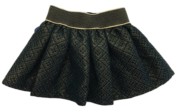 Byblos Baby Girls Blue And Gold Skirt With Bow