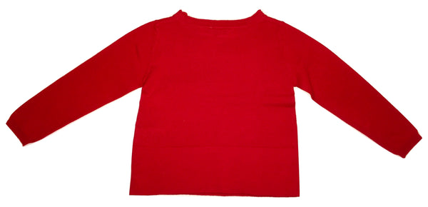 Byblos Baby Girls Red Cotton Blouse With Logo