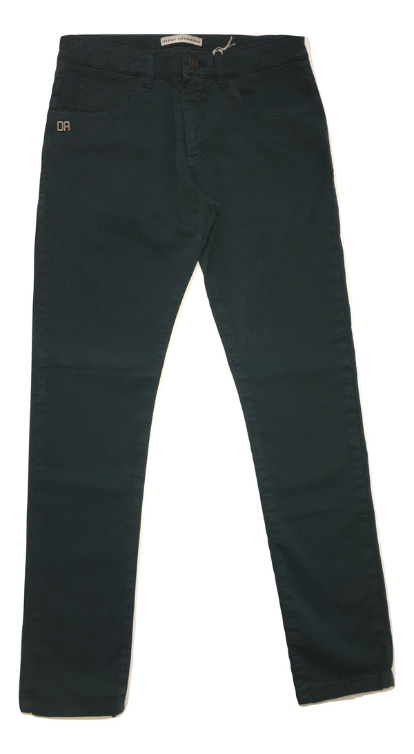 Daniele Alessandrini Boys Darker Green Trousers With Logo