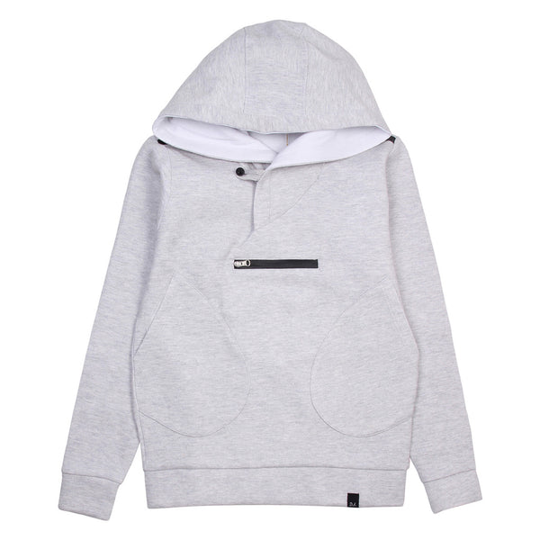 Daniele Alessandrini Boys Grey Hoodie With Front Pockets