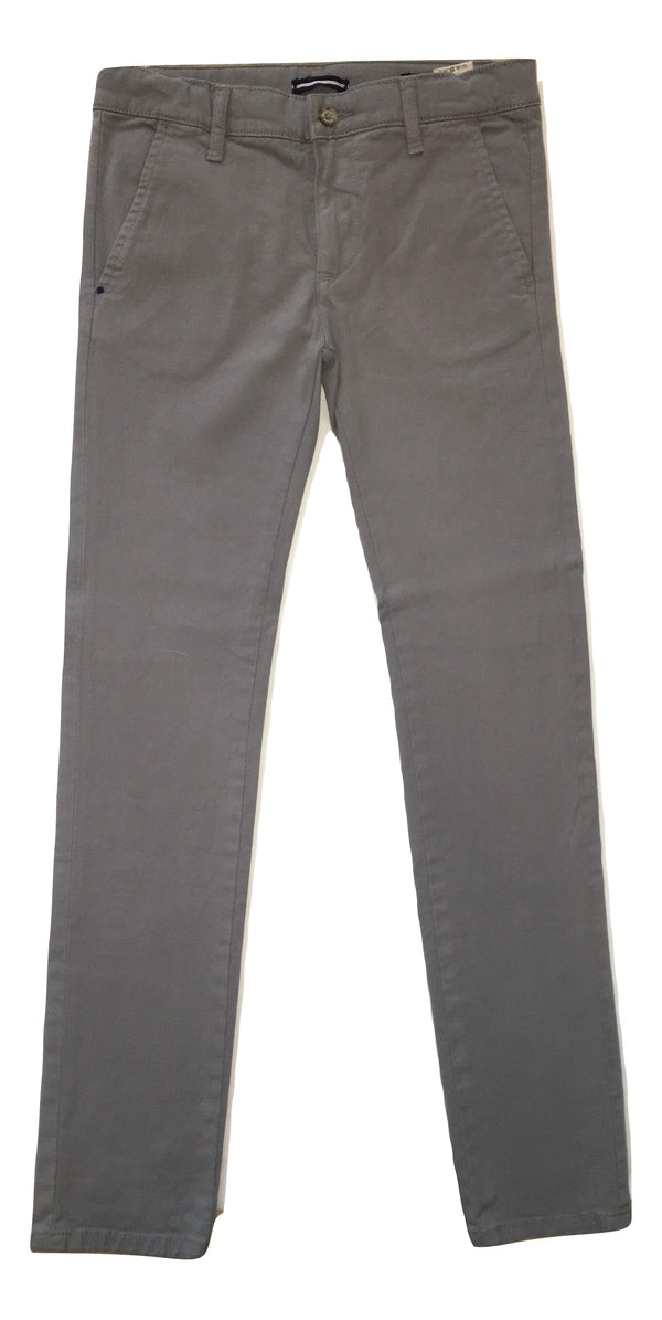 Harmont & Blaine Boys Grey Chino Trousers With Logo