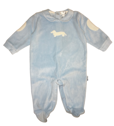 Harmont & Blaine Baby Boy Light Blue Babygrow With Logo