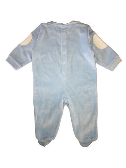 Harmont & Blaine Baby Boy Light Blue Babygrow With Logo