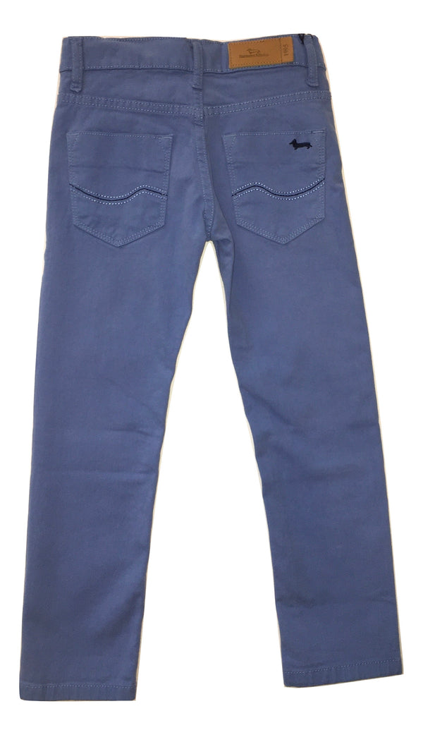 Harmont & Blaine Boys Light Blue Trousers With Logo
