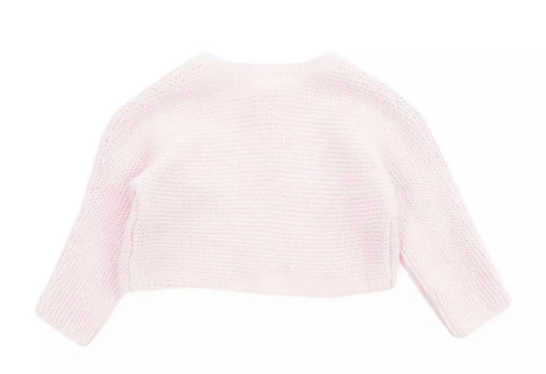 ABSORBA Light Pink Knitted Cardigan 100% Cotton With Button Closure