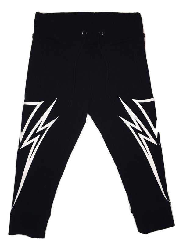 John Richmond Boys Black and White Cotton Joggers