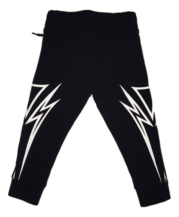 John Richmond Boys Black and White Cotton Joggers