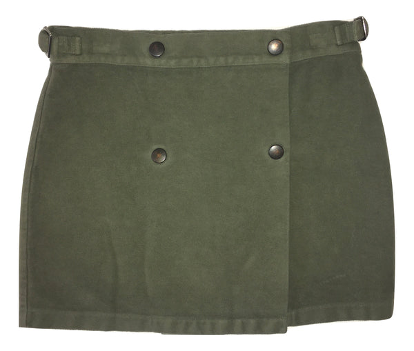 Le petit coco Girls Green Military Skirt