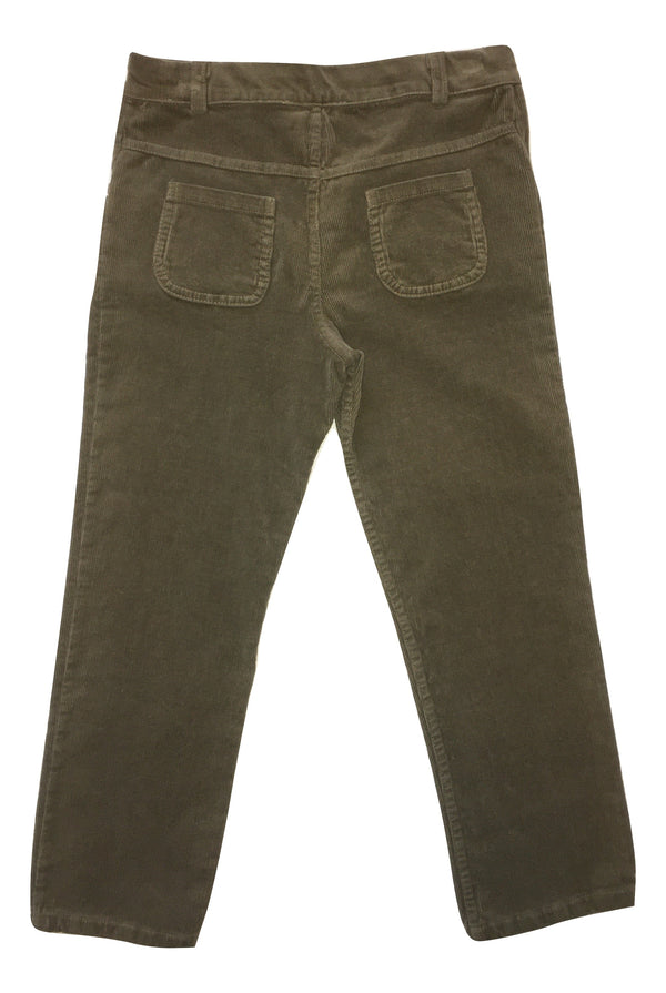 Le petit coco Boys Green Corduroy Trousers