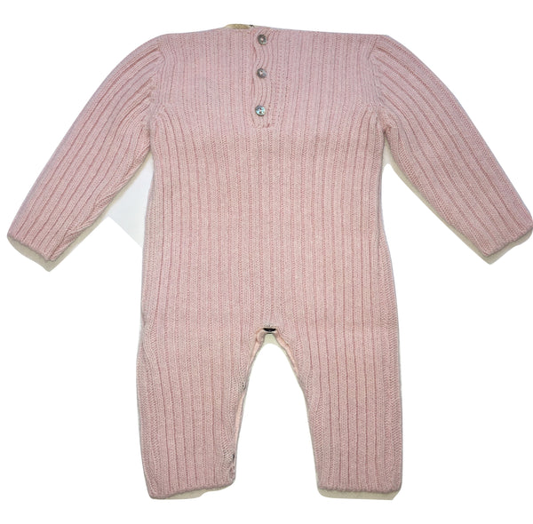 Le petit coco Girls Pink Footless And Warm Babygrow