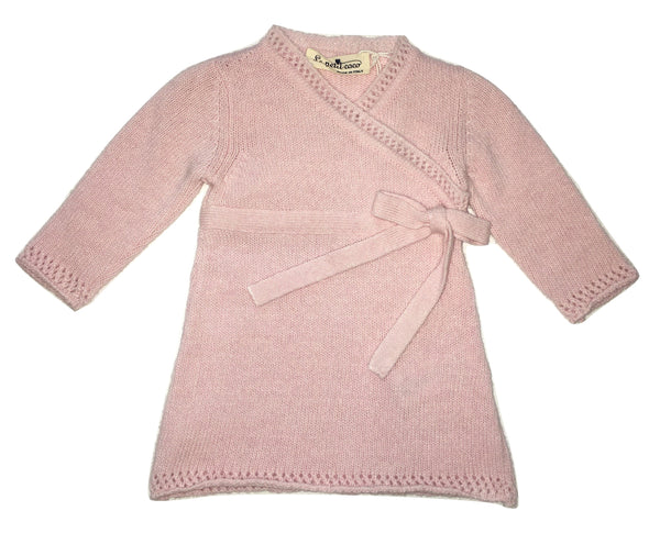 Le petit coco Baby Girls Pink Dress With Bow