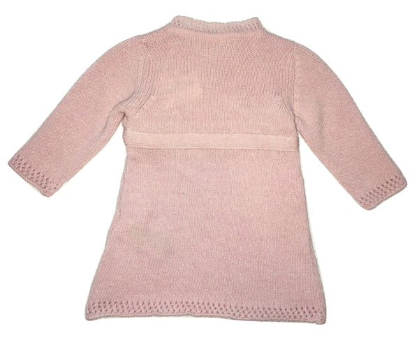 Le petit coco Baby Girls Pink Dress With Bow