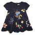 Meilisa Bai Baby Girls Navy Blue Flowery Dress With Bow