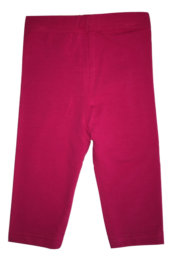 Maelie Baby Girls Fuschia Leggings With Logo