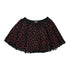 Maelie Girls Red / Black Skirt With Polka Dots Tull