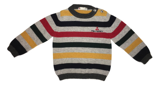 Peuterey Baby Boys Multi Colour Striped Jumper With Logo