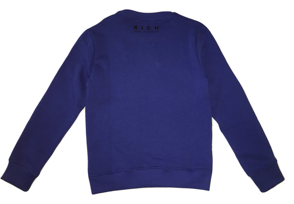 John Richmond Boys Blue Sweater With Front and Back Logo