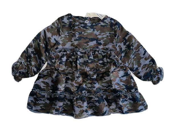 Le petit coco Baby Girls Silk Military Dress