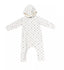 ABSORBA Baby Sweat Romper Hooded Grey With Star Pattern