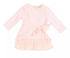 LE PETIT COCO Baby Girl Light Pink Dress Layered With Tie Belt