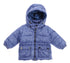 OFFICINA 51 Blue Down Padded Baby Jacket With Removable Hood