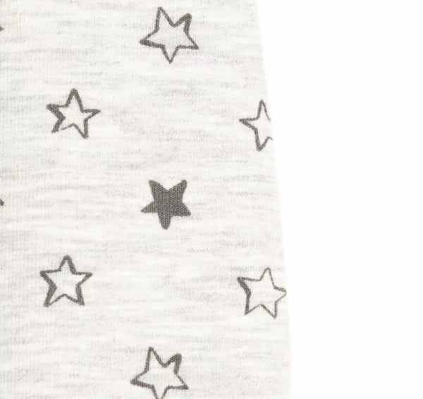 ABSORBA Baby Sweat Romper Hooded Grey With Star Pattern