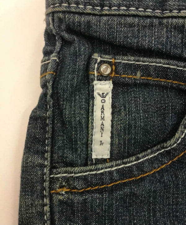 ARMANI Junior Jeans With Front And Back Embellished Logo