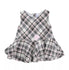 ALETTA Baby Girl Tartan Dress Grey & Pink & White