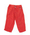 TOMMY HILFIGER Baby Girl Red Floral Trousers With Logo