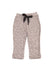 CAFFE D'ORZO Girls Grey Knitted Cotton Joggers With Bow