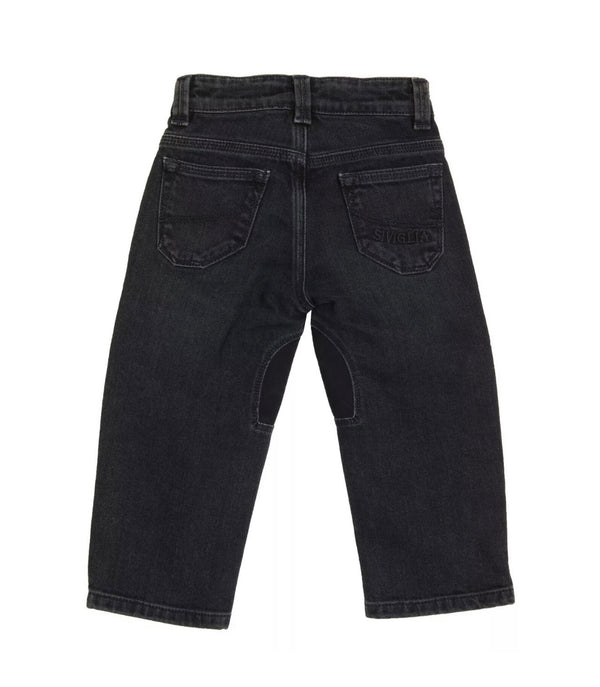 SIVIGLIA Boys Dark Blue Jeans With Patches & Logo