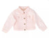 ELSY Baby Girl Light Peach Jeans Jacket With Stones & Pearls