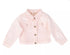 ELSY Baby Girl Light Peach Jeans Jacket With Stones & Pearls
