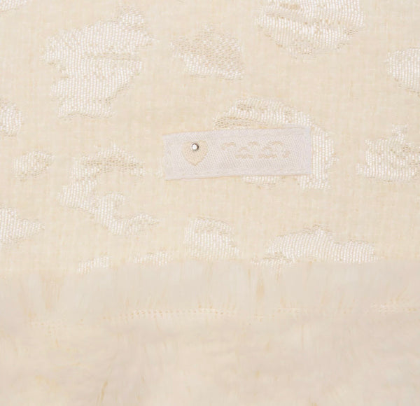 NANAN Baby Girl Ivory Dress With Front Logo