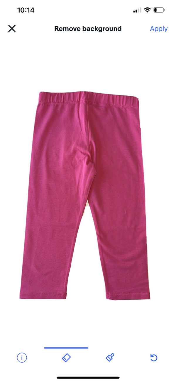 ARMANI JUNIOR Girls Pink Leggings With Sparkly Logo
