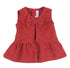 ALETTA Baby Girl Red Corduroy Flounce Dress With Bow
