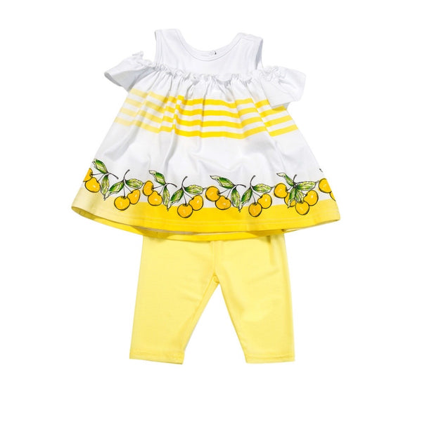 FUN FUN Baby Outfit With Yellow Cherries