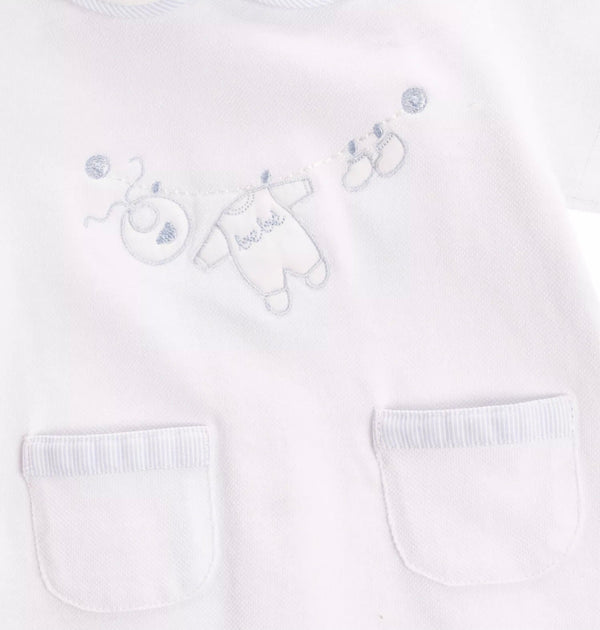 CICCINO Baby Collared Romper With Bib & Babygrow & Socks Patches