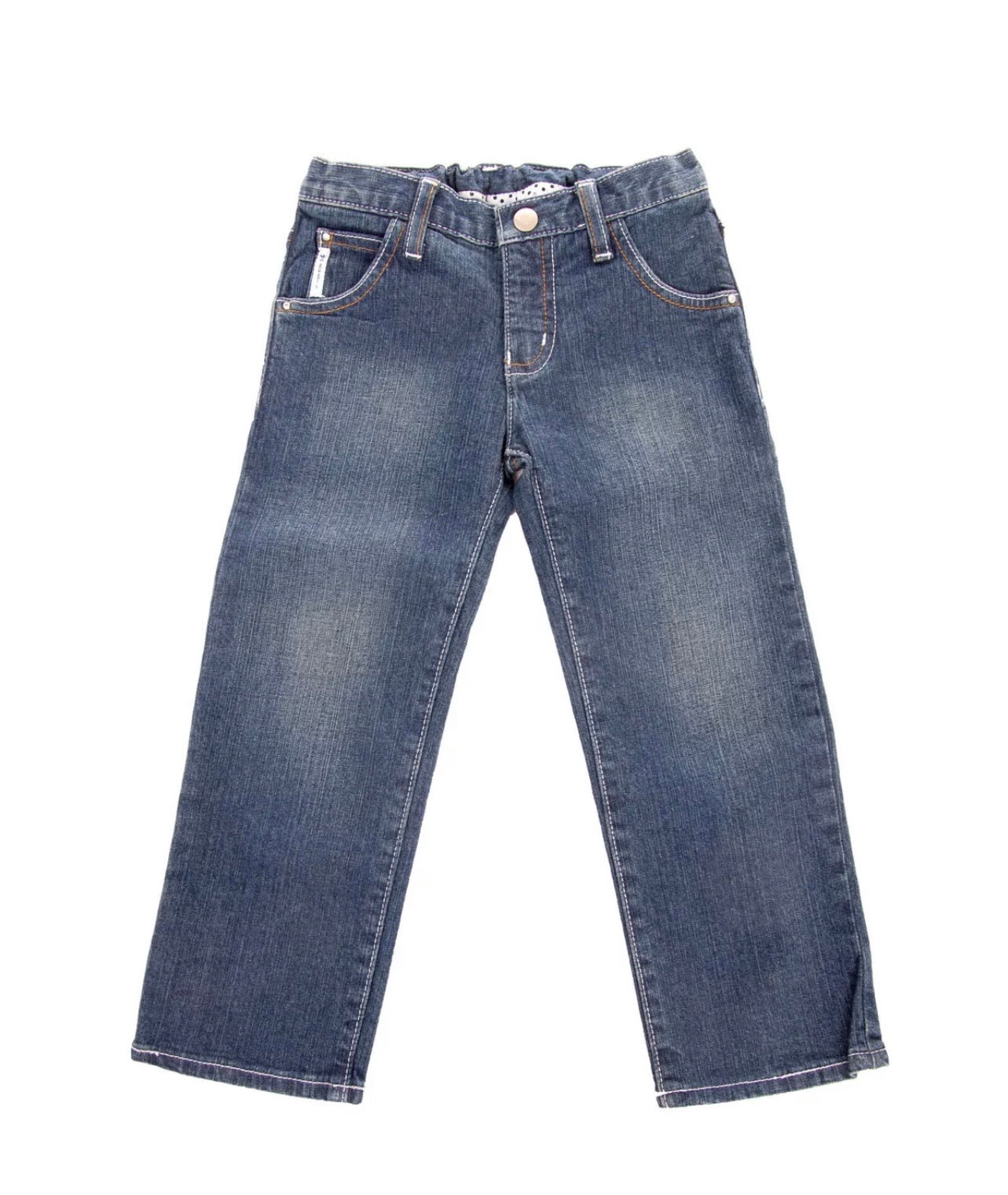 ARMANI Junior Jeans With Front And Back Embellished Logo | Petit MiMi