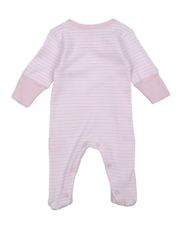 ABSORBA Baby Girl Light Pink Stripped Babygrow 100% Cotton