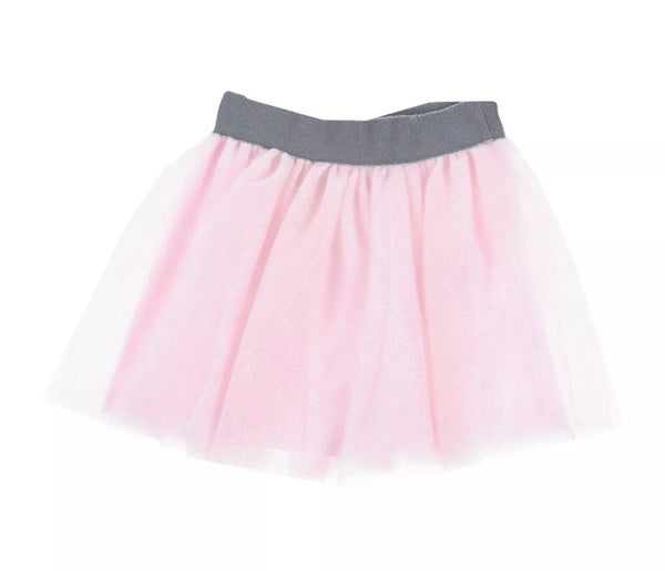 ALETTA Girls Light Pink Glittery Tutu Skirt Made in Italy