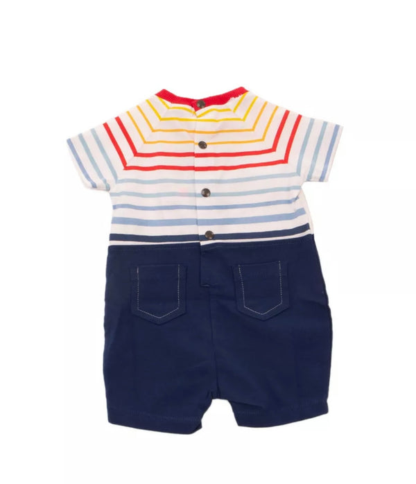 OLIMPIAS Baby Multicoloured Boys Cotton Romper With Front Print