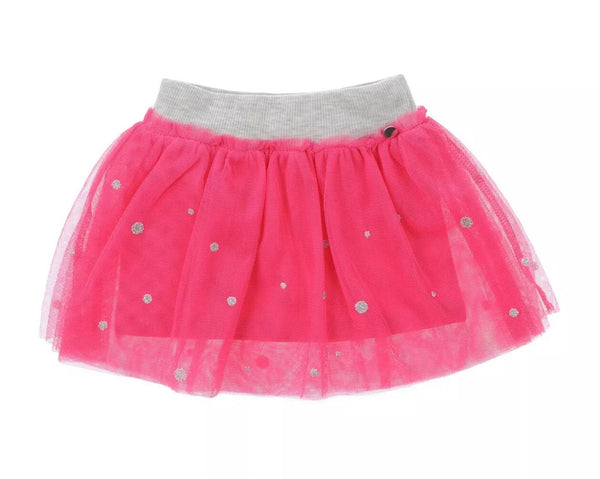 SILVIAN HEACH Baby Girl Pink Tulle Tutu Skirt With Glittered Polka Dots